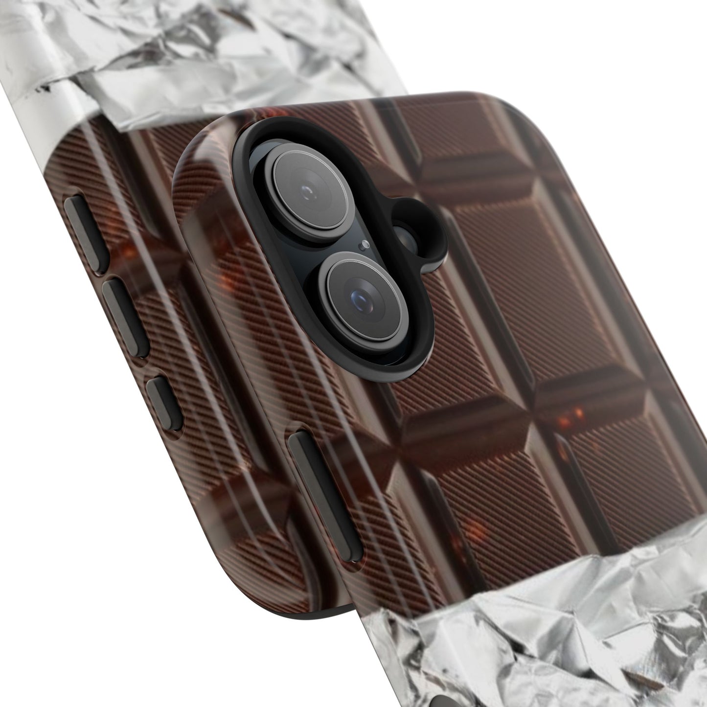 Chocolate with Silver Wrap iPhone Cases