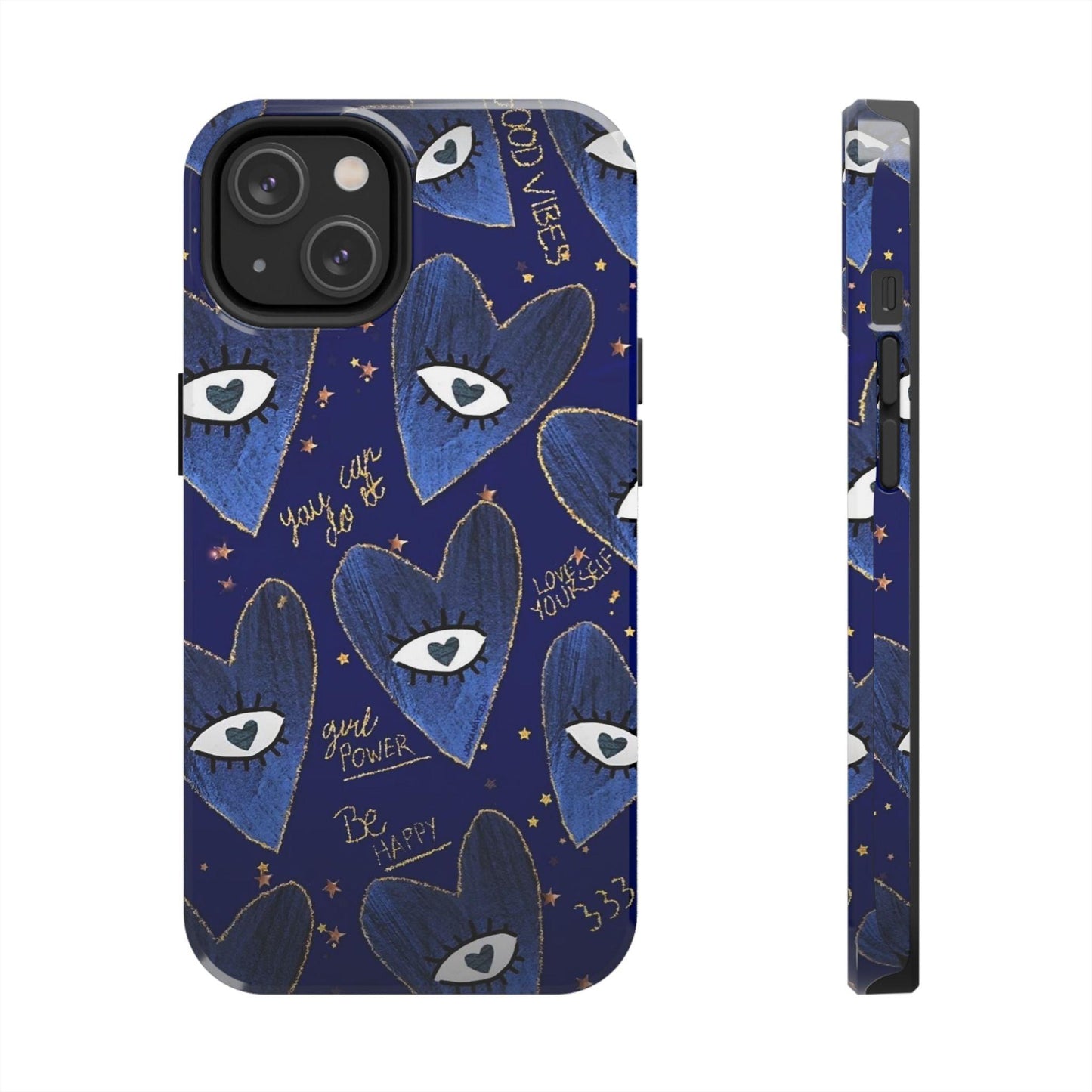 Lucky Midnight Blue Eyes Tough iPhone Cases