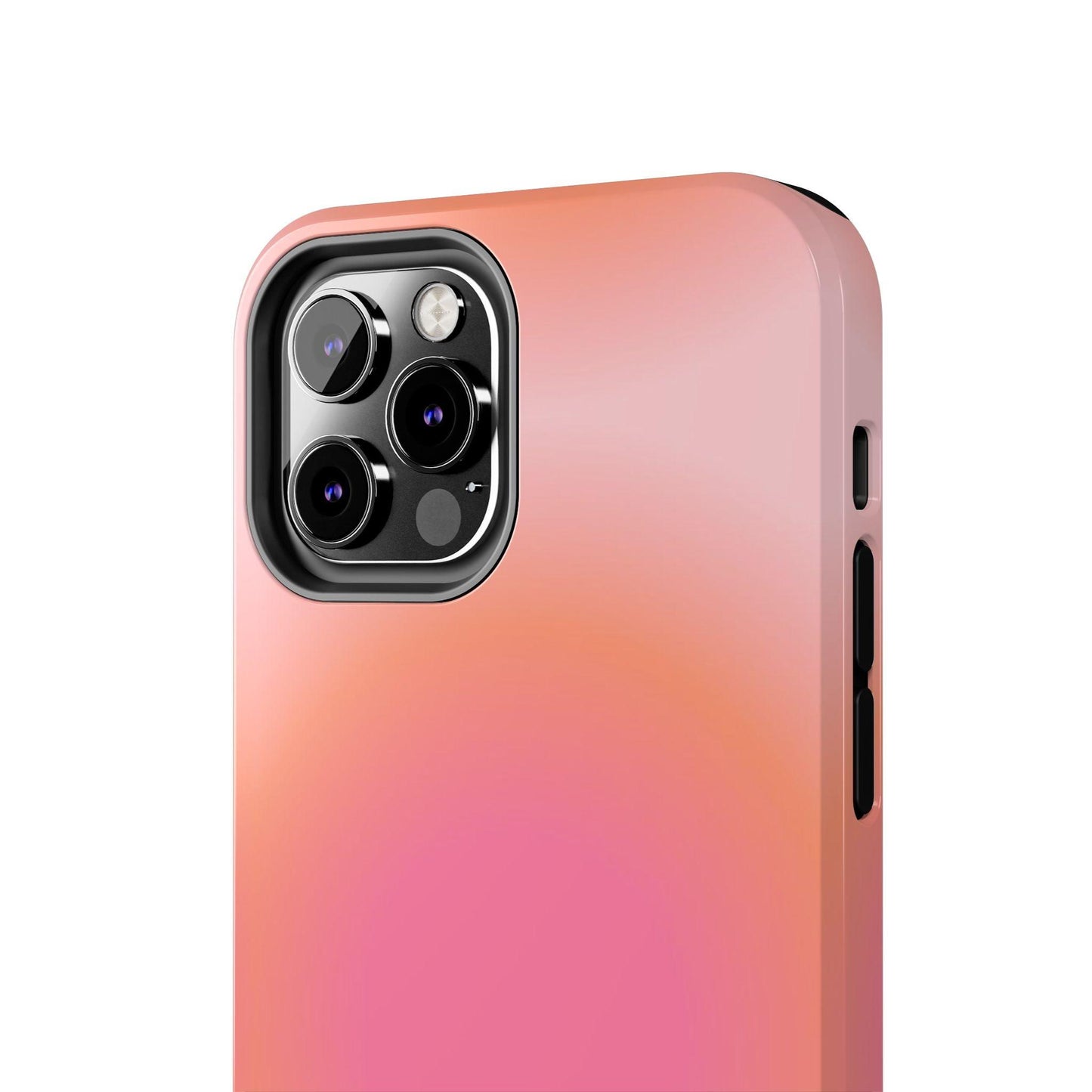 Coral Blushed Aura Tough iPhone Cases