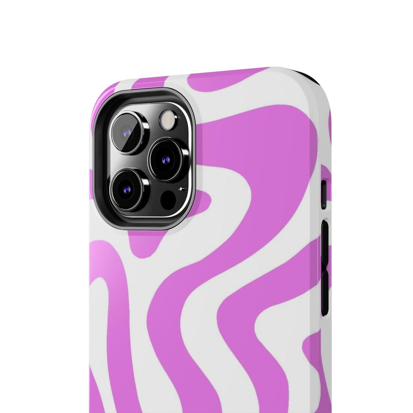 Lilac Swirl Fusion Tough iPhone Cases