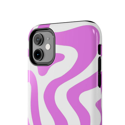 Lilac Swirl Fusion Tough iPhone Cases