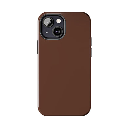 The Basics Coffee Brown iPhone Cases - The Basics Collection