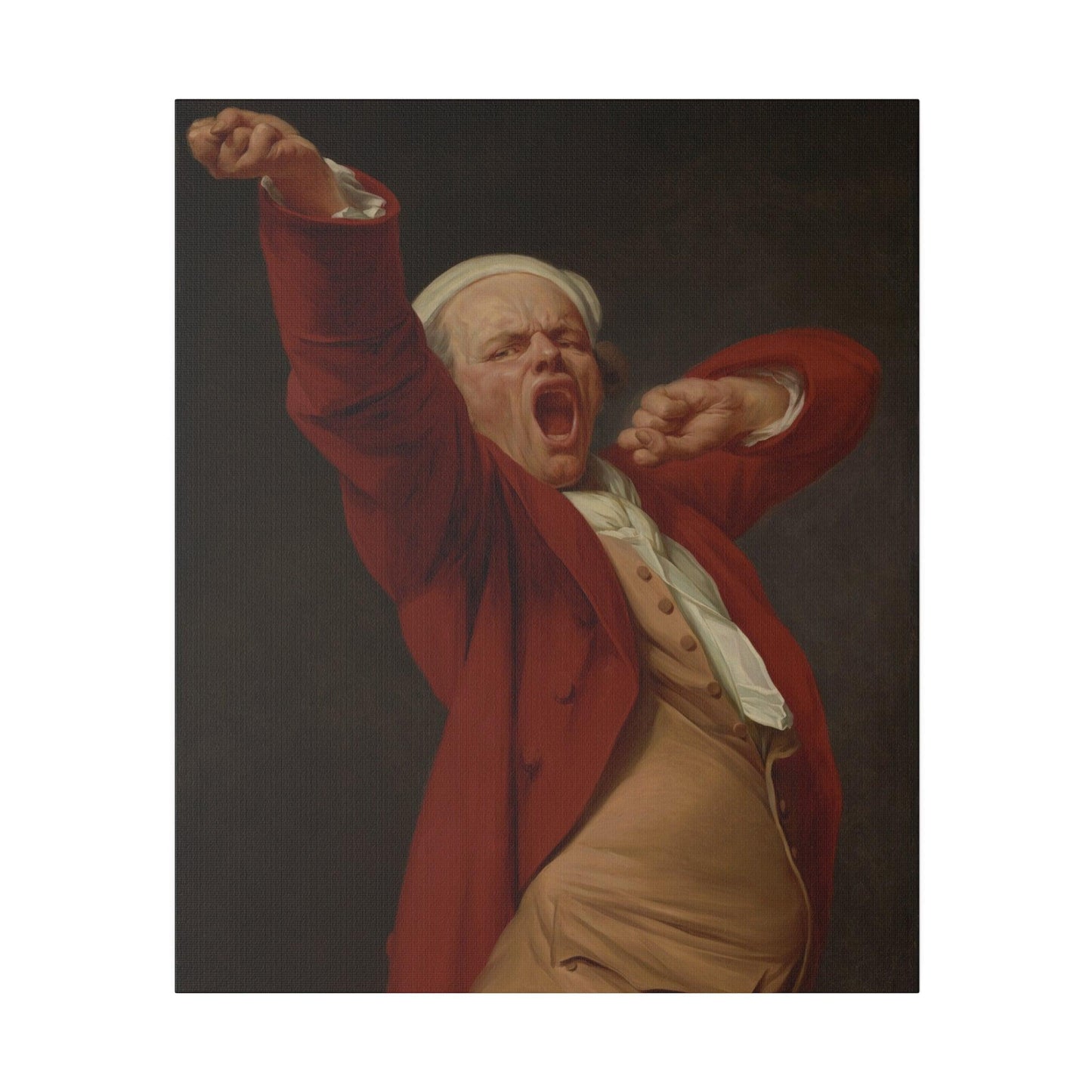 Self-Portrait, Yawning by Joseph Ducreux - Matte Canvas, Stretched, 0.75"