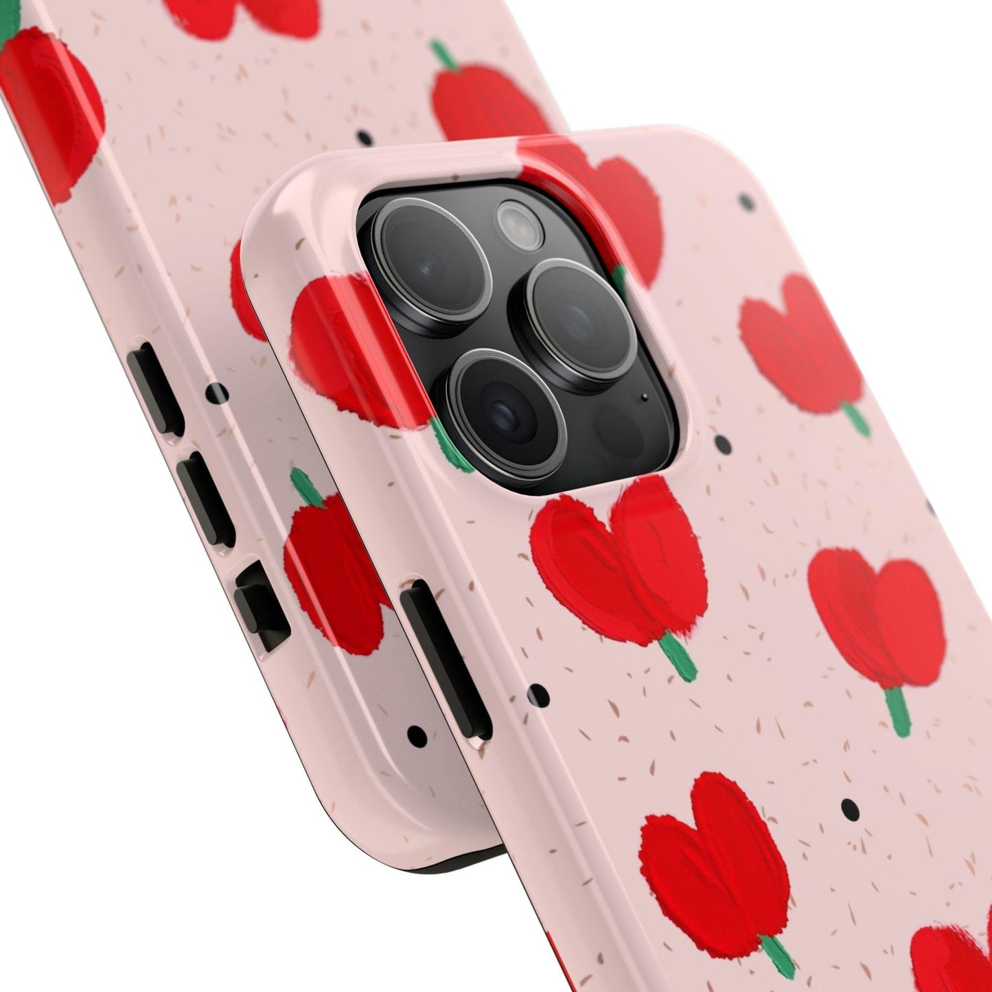 Floral Heart Aesthetic Tough iPhone Cases