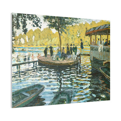 La Grenouillère (1869) by Claude Monet - Matte Canvas, Stretched, 0.75"