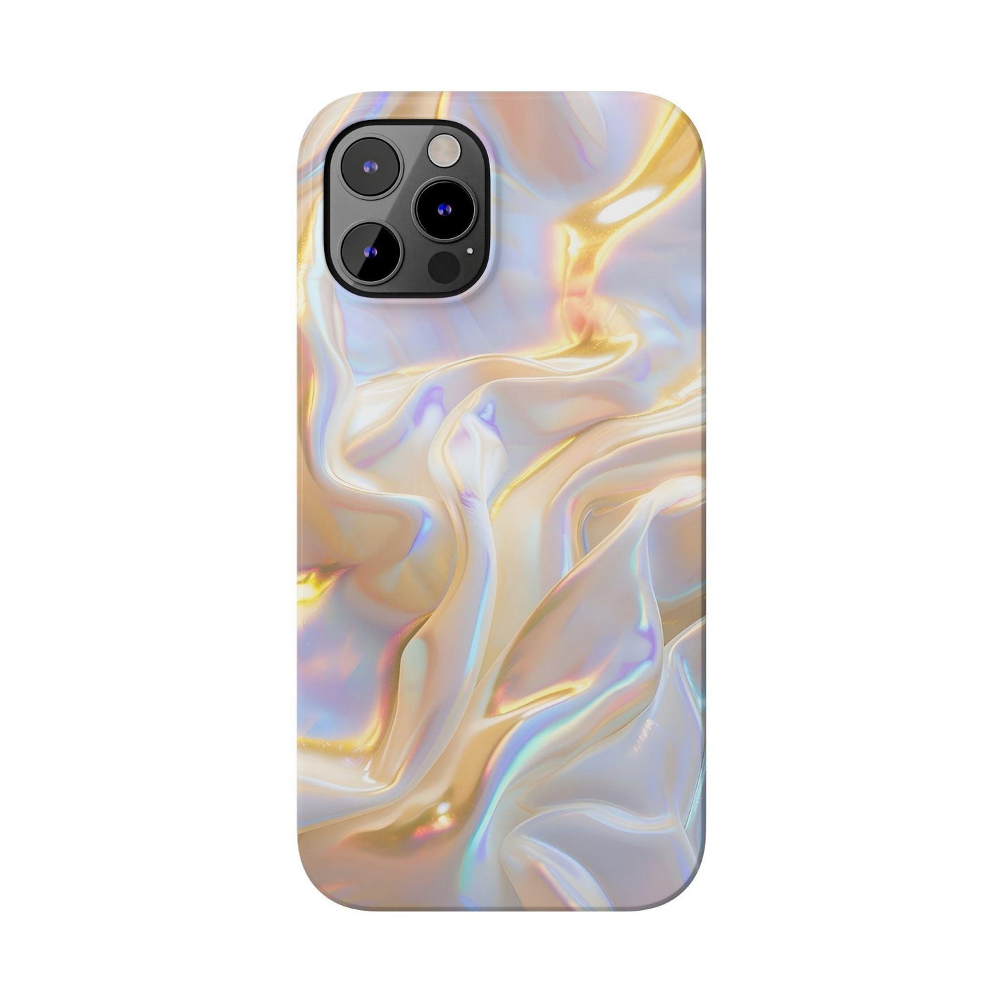 Iridescent Silk Flow Slim iPhone Cases