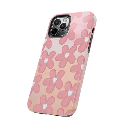 The Floral Hues Tough iPhone Cases