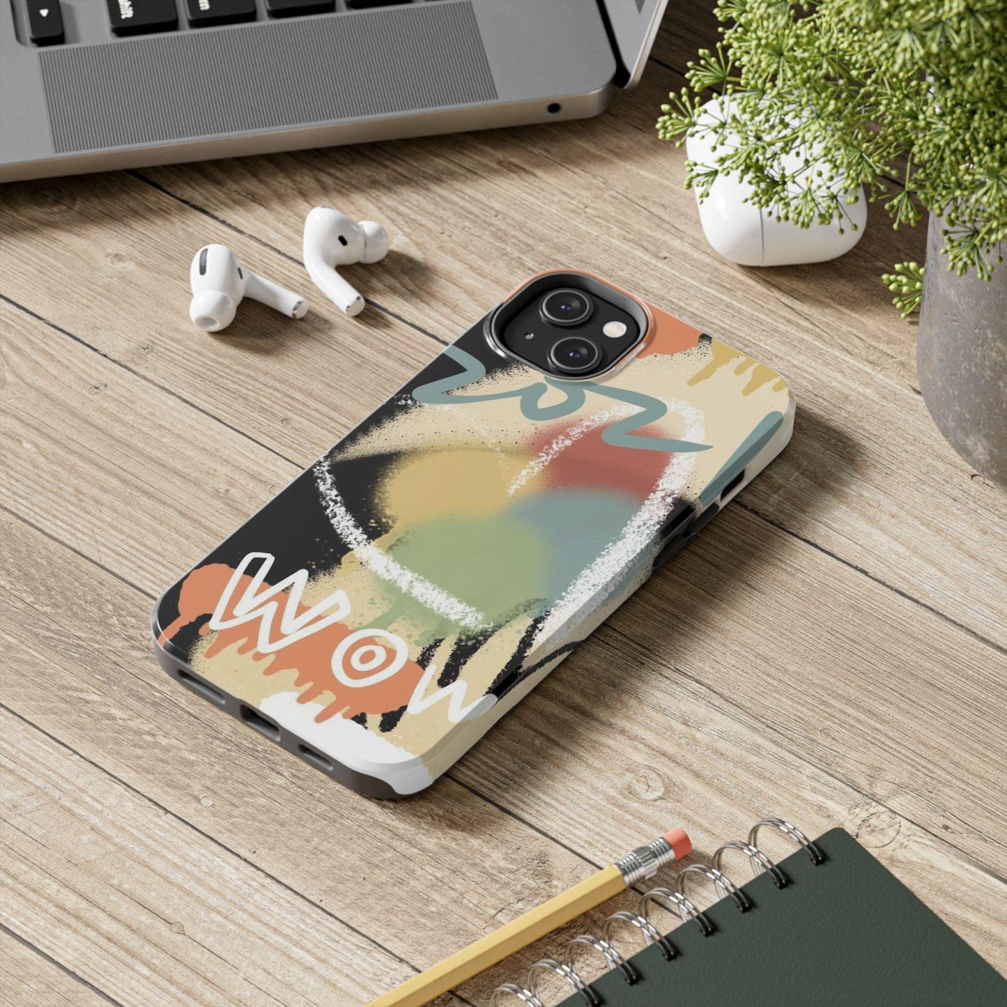 Abstract Splash: Wow Edition Tough iPhone Cases