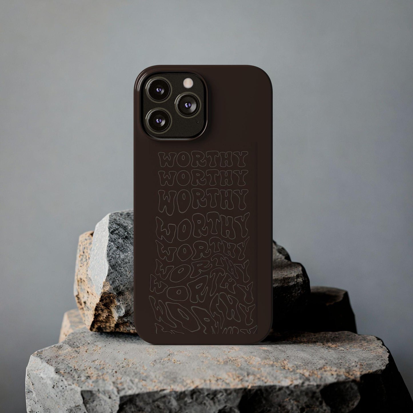 Worthy Brown Slim iPhone Cases