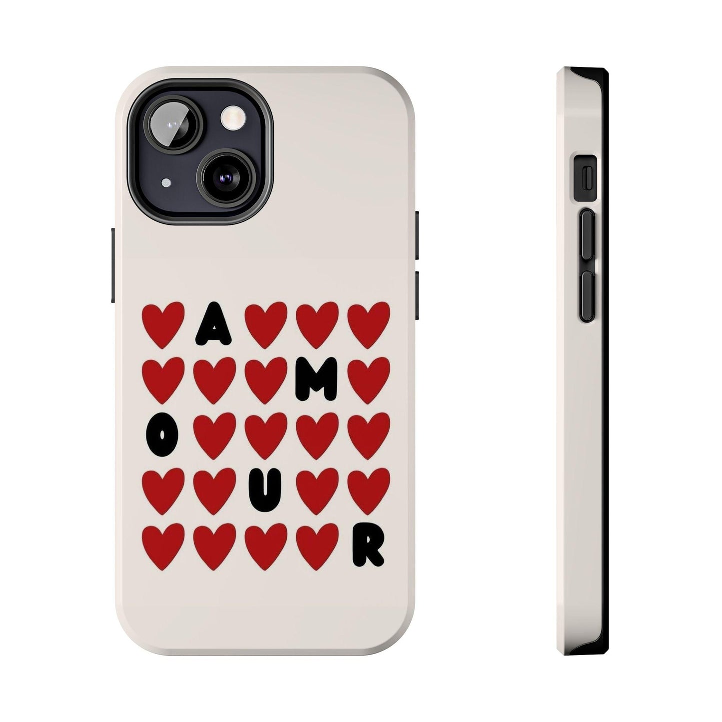 Amour Valentines Hearts Tough iPhone Cases