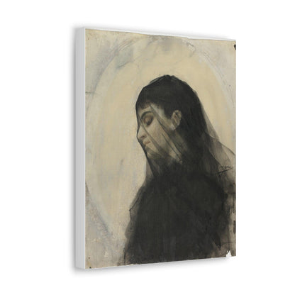 Head of a Veiled Woman by Anders Zorn - Canvas Gallery Wraps