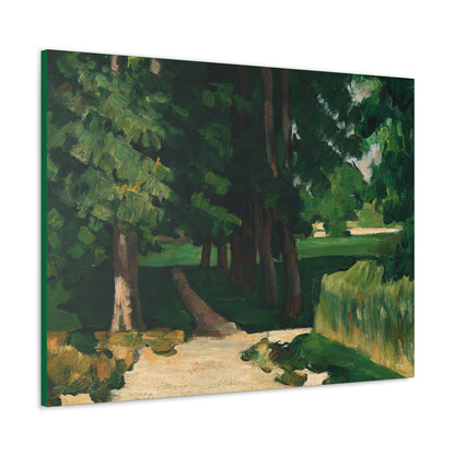 Paul Cézanne's The Avenue at the Jas de Bouffan (1869) - Canvas Gallery Wraps