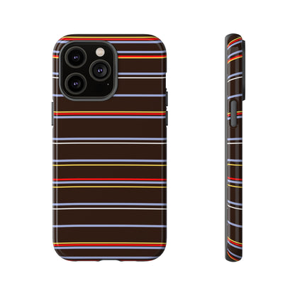 Chocolate Citylines Striped Phone Case