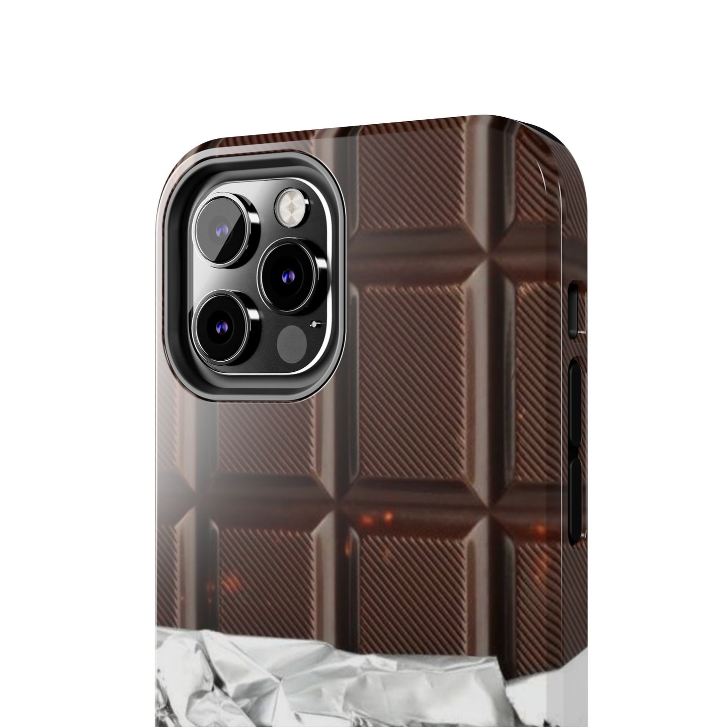 Chocolate with Silver Wrap iPhone Cases