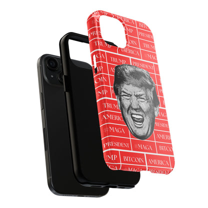 Bold Donald Trump Tough Phone Case - #MAGA & Bitcoin Design