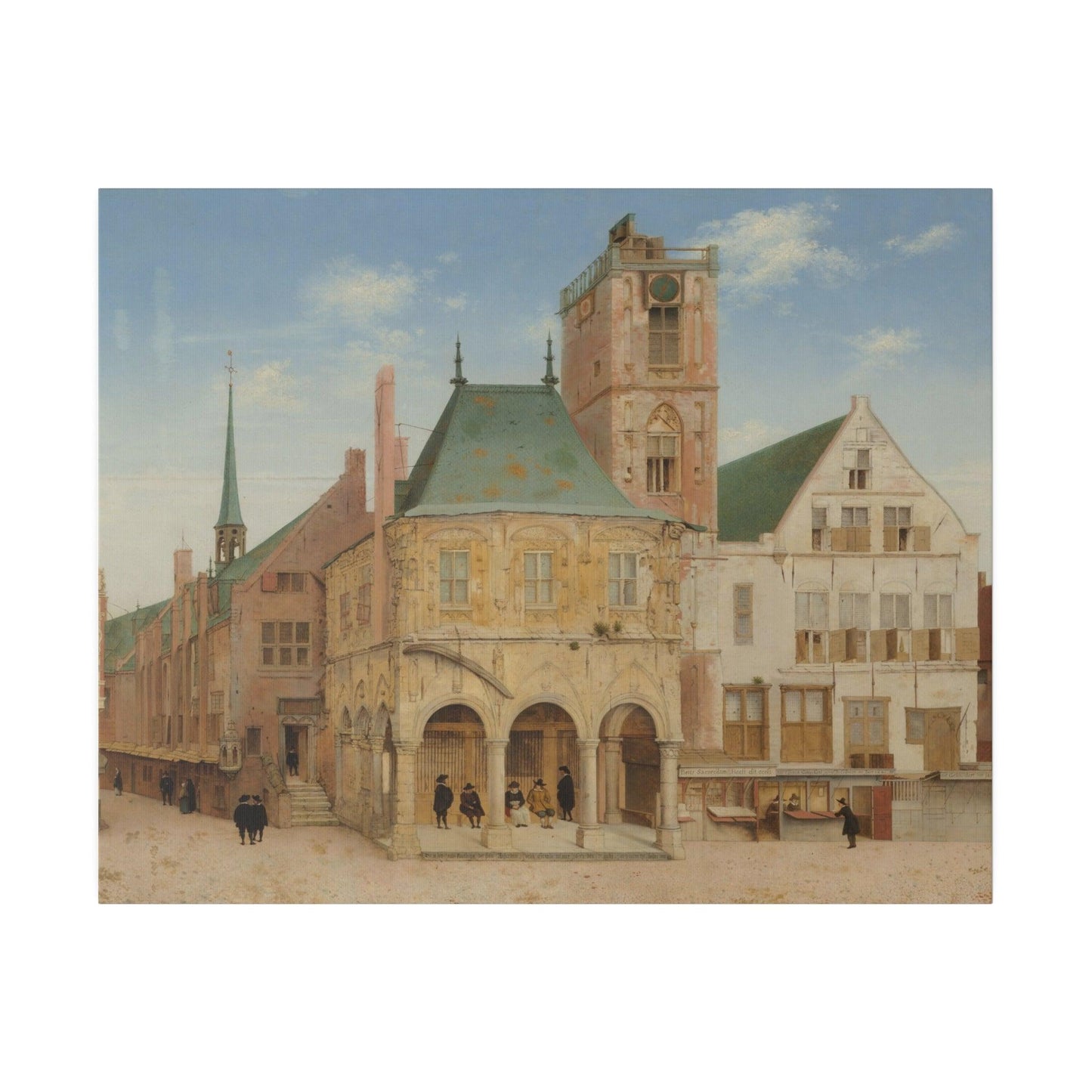 The Old Town Hall of Amsterdam (1657) by Pieter Jansz Saenredam - Matte Canvas, Stretched, 0.75"