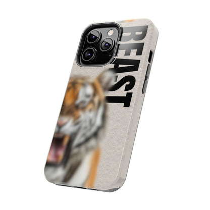 Beast Tough Phone Case - Fierce Tiger Design for Animal Lovers