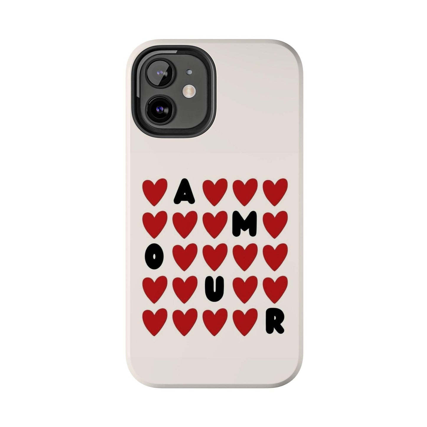 Amour Valentines Hearts Tough iPhone Cases