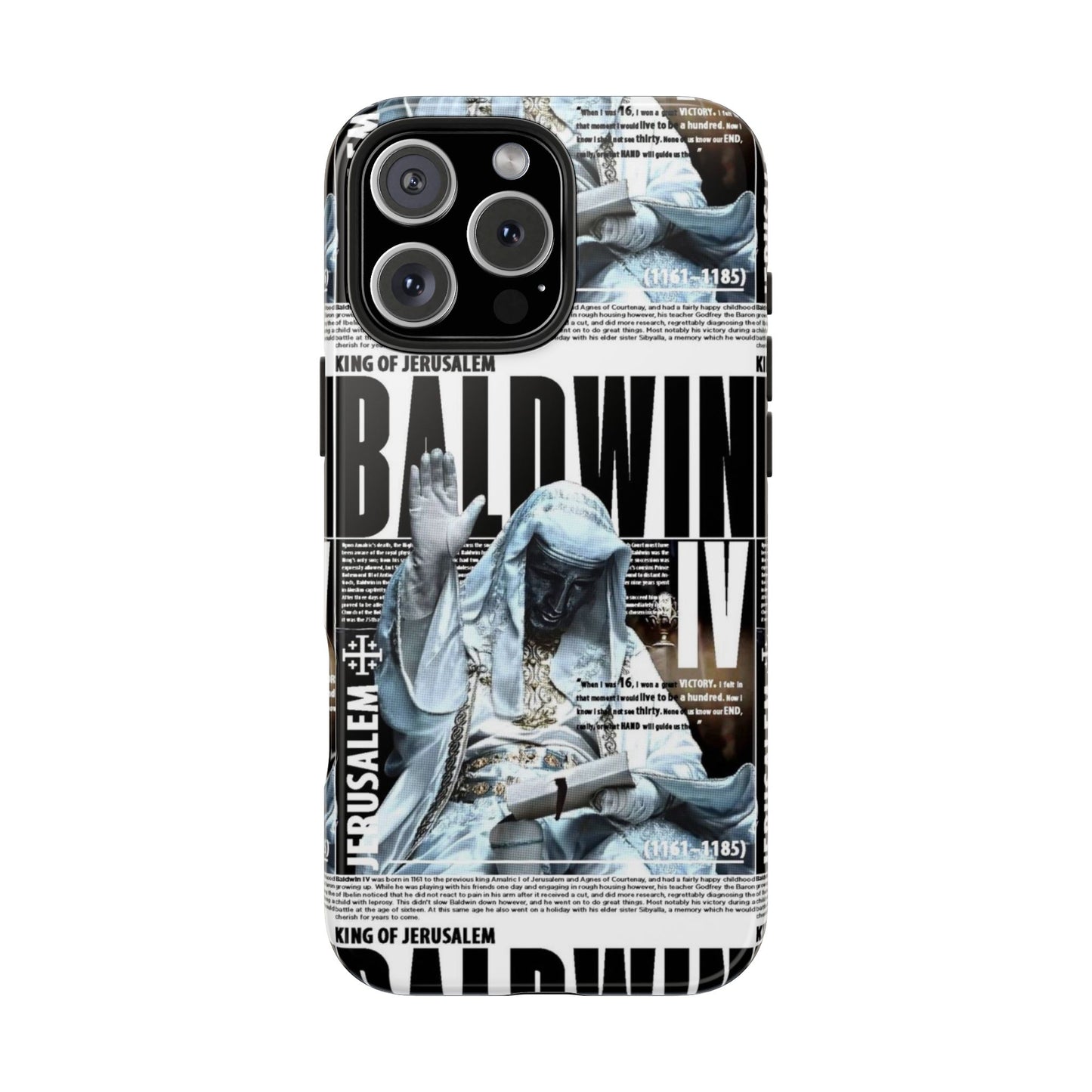 Baldwin IV King of Jerusalem iPhone Cases