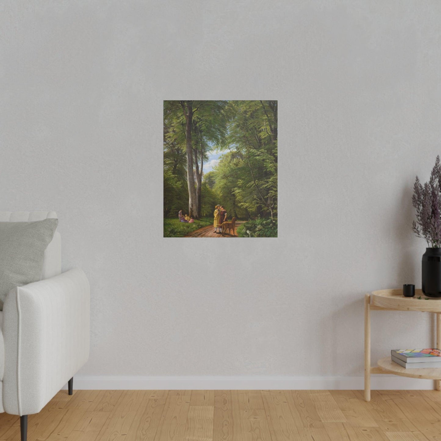 A Beech Wood in May near Iselingen Manor, Zealand by P. C. Skovgaard - Matte Canvas, Stretched, 0.75"