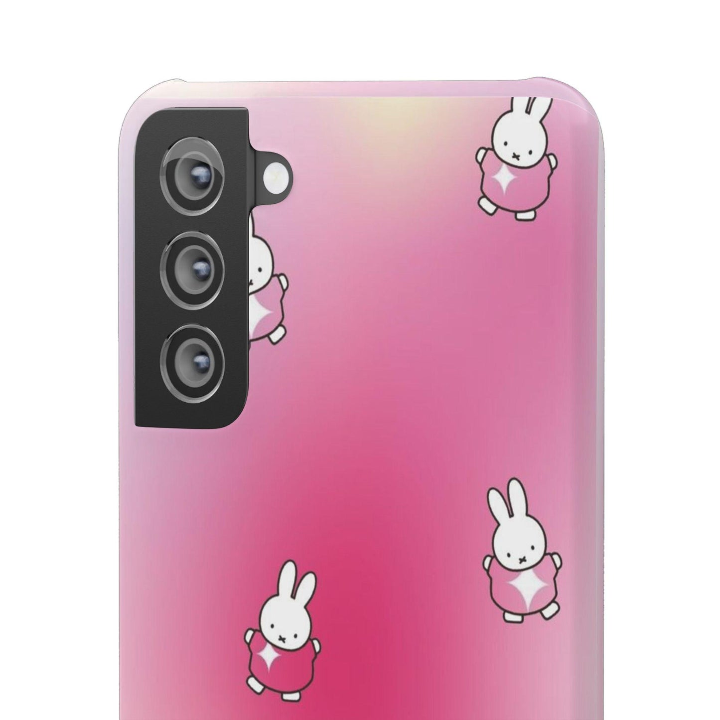 The Bunny Aura Pink Snap Cases