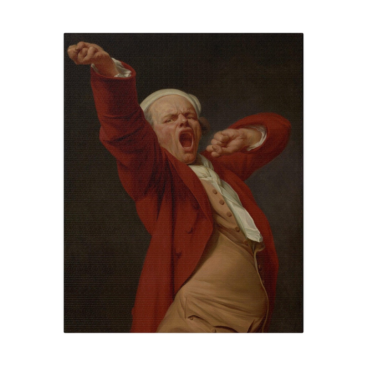 Self-Portrait, Yawning by Joseph Ducreux - Matte Canvas, Stretched, 0.75"