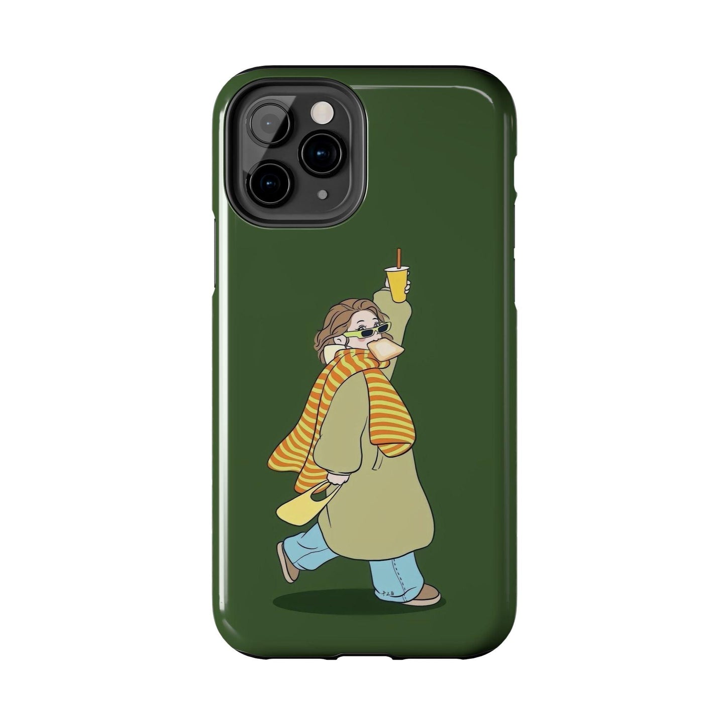 Snack Stroll & Sassy Sips Chic iPhone Cases