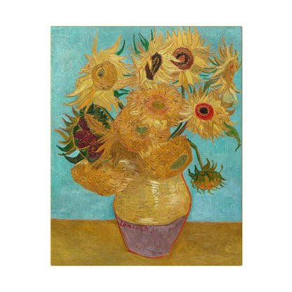 Vincent van Gogh's Vase with Twelve Sunflowers 18881889 famous painting  Matte Canvas Stretched 0.75