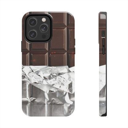 Chocolate with Silver Wrap iPhone Cases