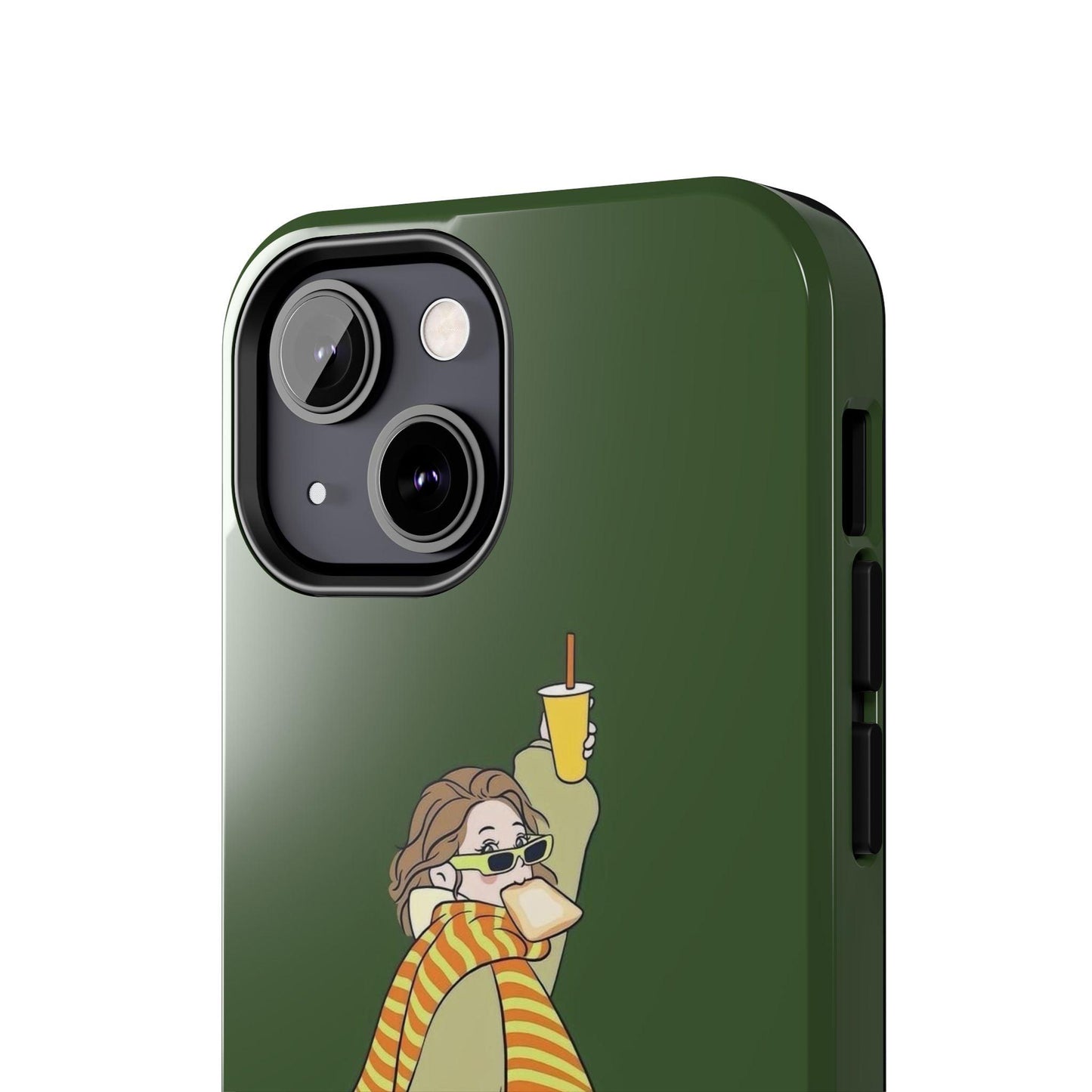 Snack Stroll & Sassy Sips Chic iPhone Cases