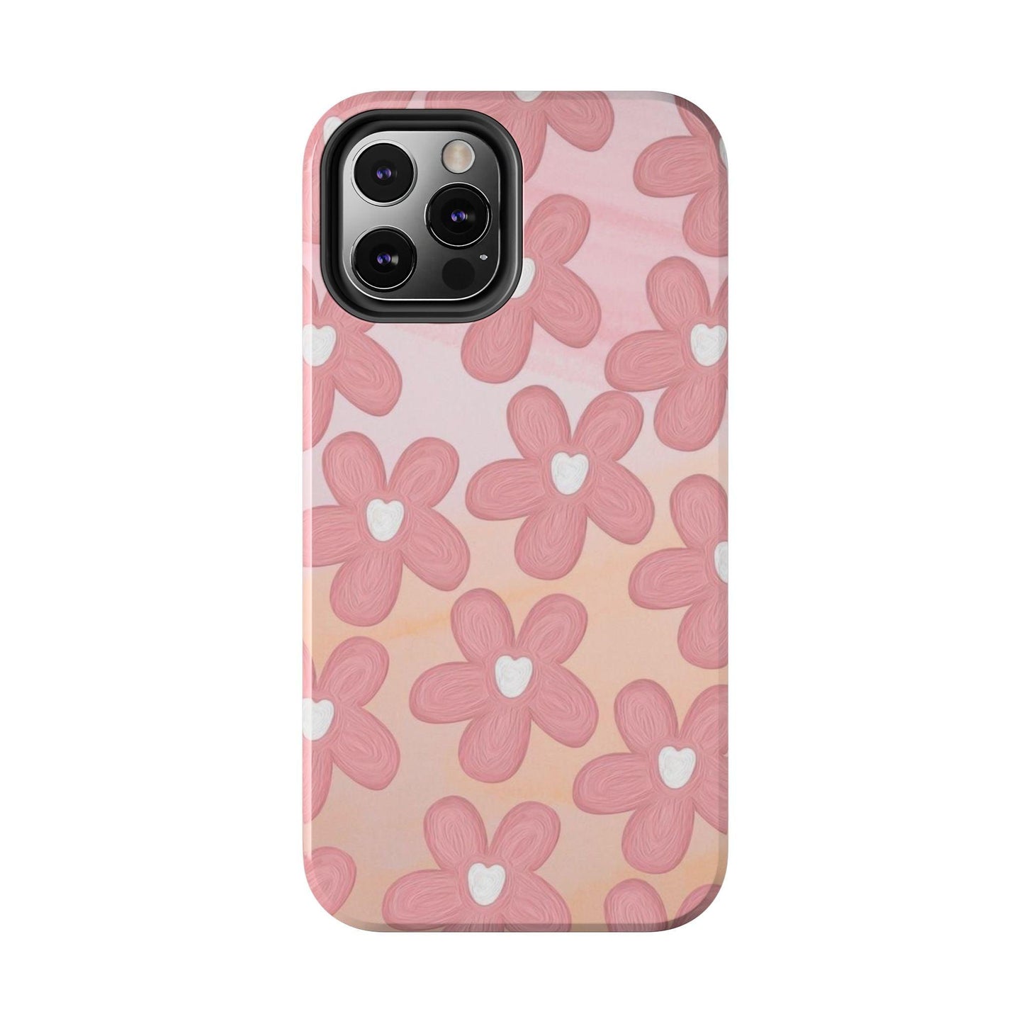 The Floral Hues Tough iPhone Cases