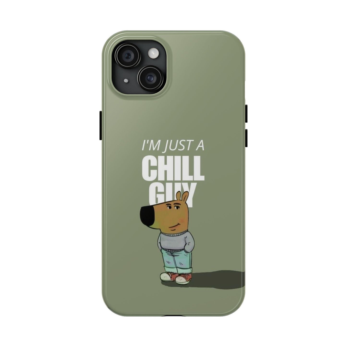 Chill Guy Meme Tough iPhone Cases