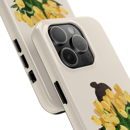 Golden Blooms: Femme Elegance Edition Tough Phone Cases