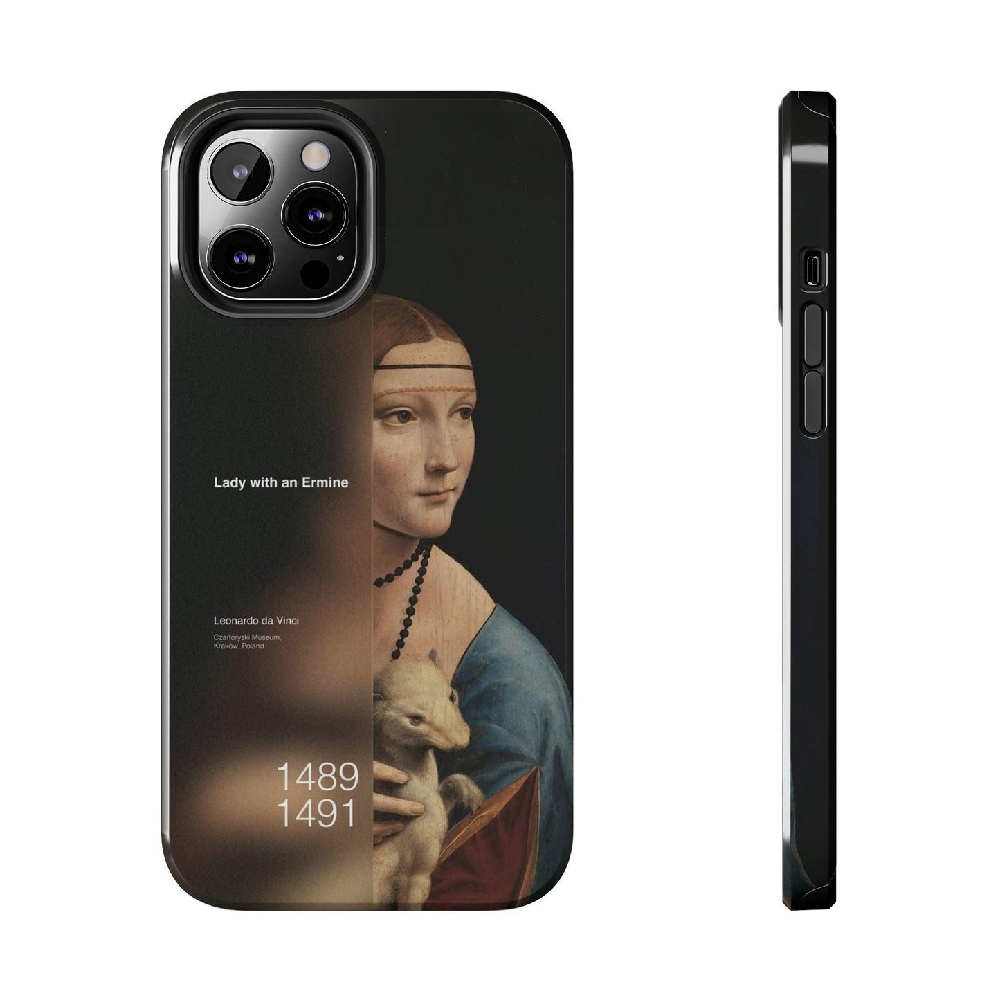 Da Vinci's Ermine Elegance Tough iPhone Cases