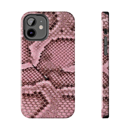 Pink Python Scales Tough iPhone Cases