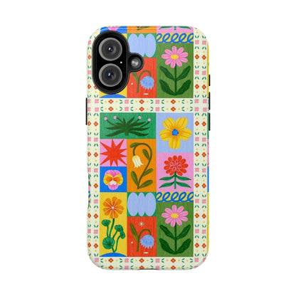 Flower Garden Paradise Tough iPhone Cases