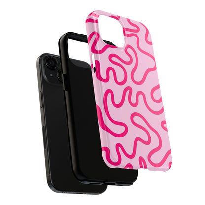 Pink Paradise Swirls Tough iPhone Cases