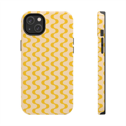 Yellow Dancing Dunes Tough iPhone Cases