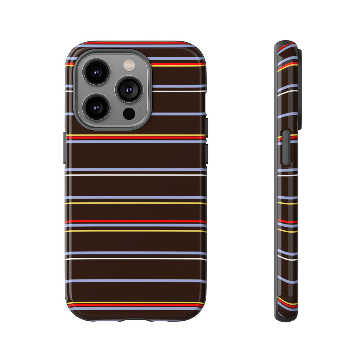 Chocolate Citylines Striped Phone Case