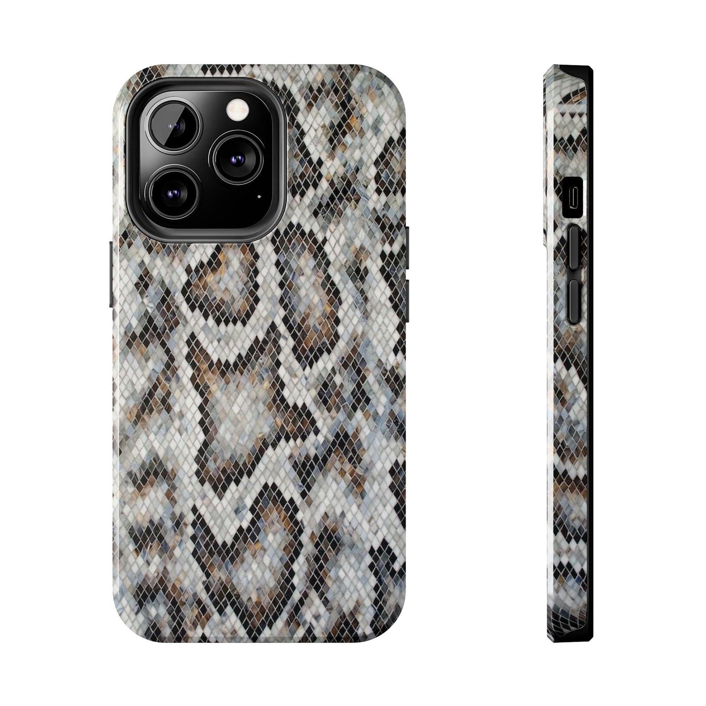 Crawler in Grey Mosaic Tough iPhone Cases