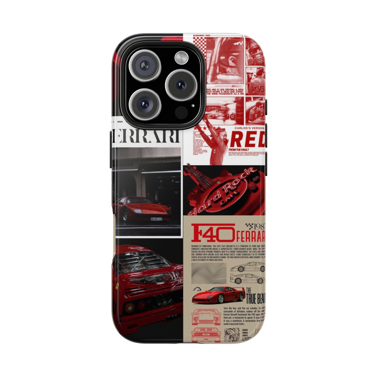 Race Car-Inspired Tough Phone Case - Automotive Passion for Car Enthusiasts