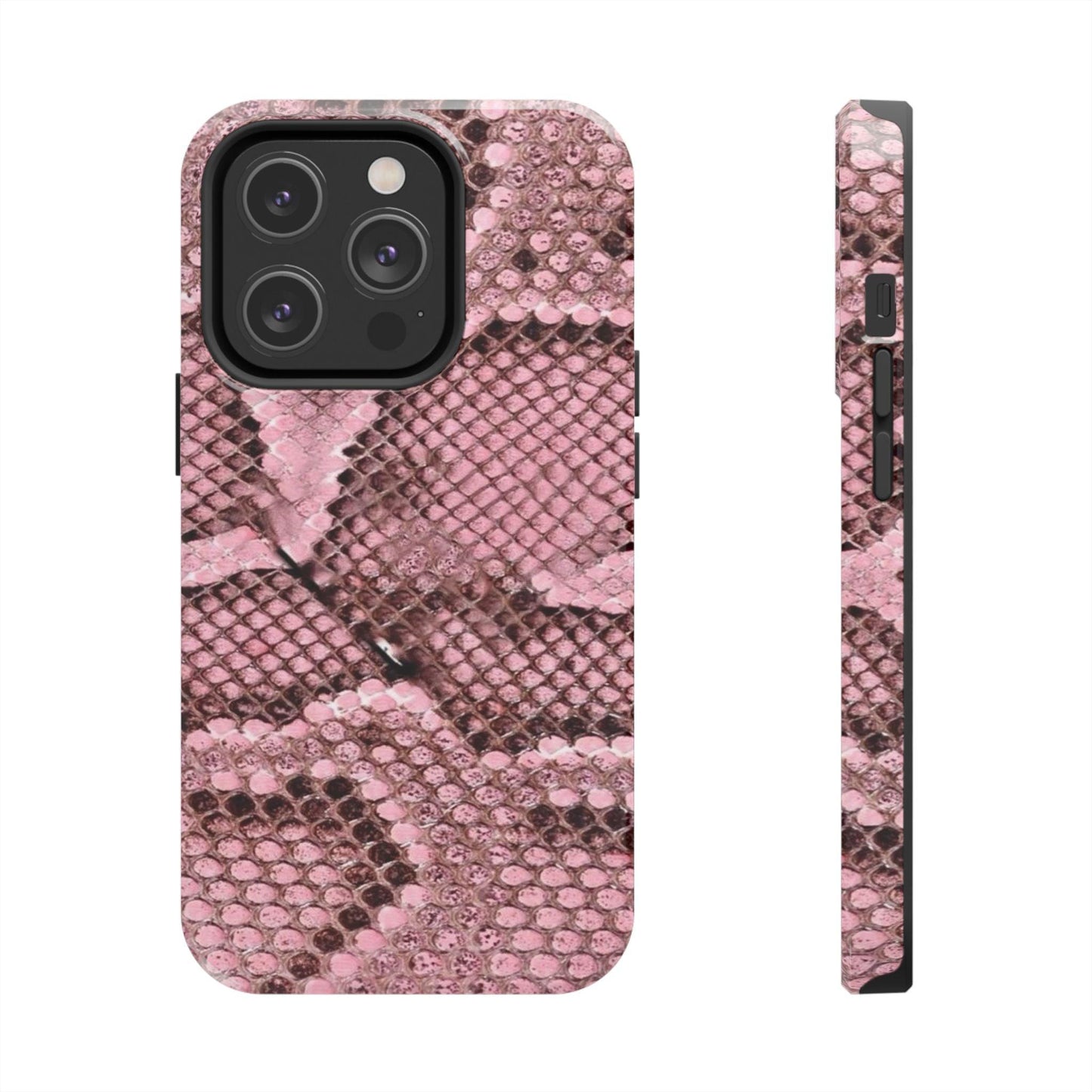 Pink Python Scales Tough iPhone Cases