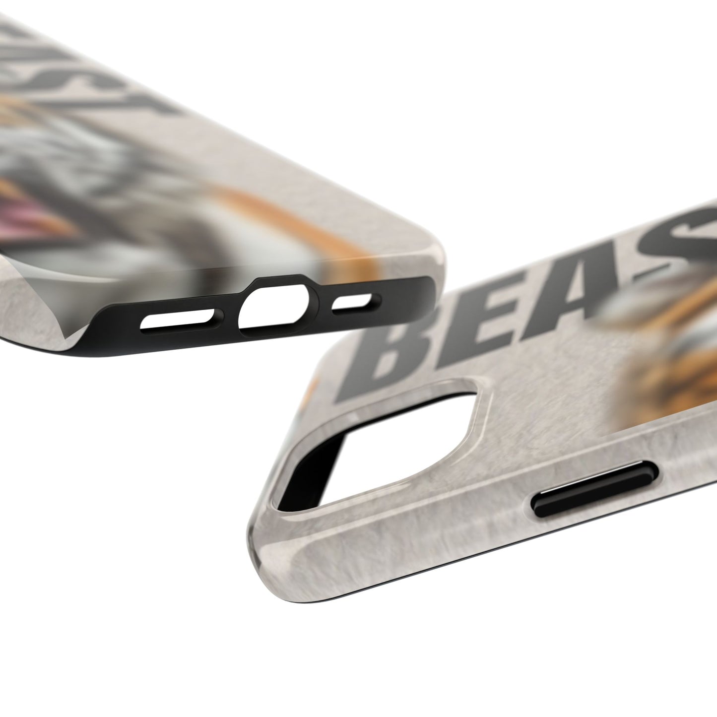 Beast Tough Phone Case - Fierce Tiger Design for Animal Lovers