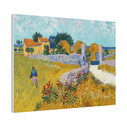 Farmhouse in Provence (1888) by Vincent Van Gogh - Matte Canvas, Stretched, 0.75"