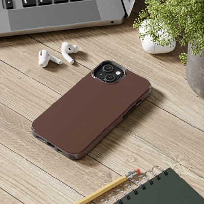 The Basics Coffee Brown iPhone Cases - The Basics Collection