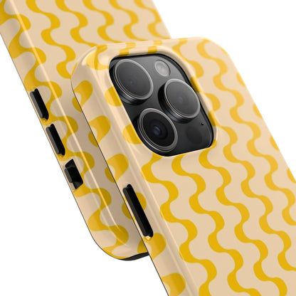 Yellow Dancing Dunes Tough iPhone Cases