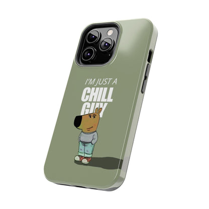 Chill Guy Meme Tough iPhone Cases