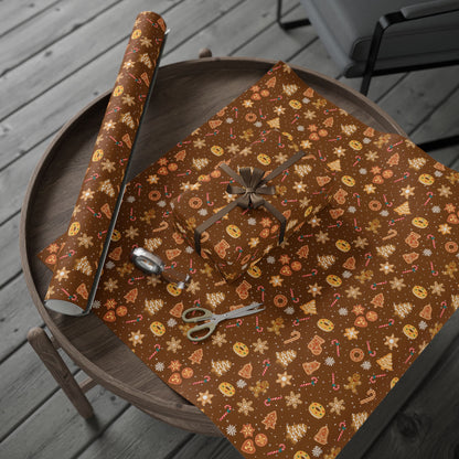 The Cookie Wonderland Brown Wrapping Paper Roll