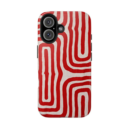 Scarlet Labyrinth Tough iPhone Cases