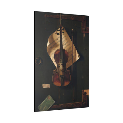 Still Life with Violin by William Harnett (1848-1892) - Matte Canvas, Stretched, 0.75"